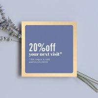 Coupon Moderne Élégant Faux Or Bleu