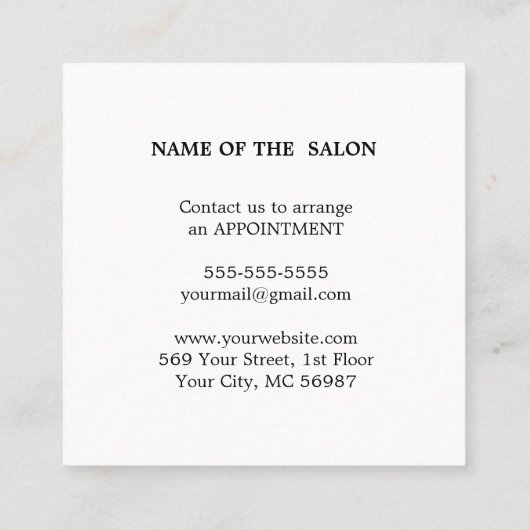 Coupon moderne simple Salon à rabais (Dos)