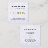 Coupon moderne simple Salon à rabais (Devant / Derrière)