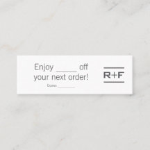 Coupon Notecards