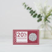 coupon personnalisable couleur (Debout devant)