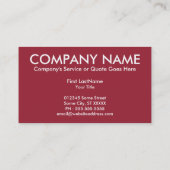 coupon personnalisable couleur (Dos)