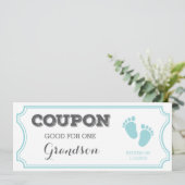 Coupon pour un petit-fils Faire-part bébé (Debout devant)