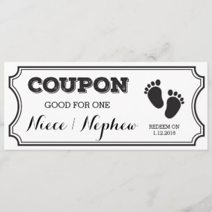 Coupon pour une nièce ou une Faire-part bébé Nephe