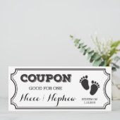 Coupon pour une nièce ou une Faire-part bébé Nephe (Debout devant)