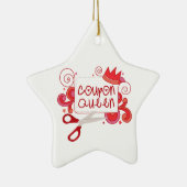 Coupon Queen Keramisch Ornament (Rechts)