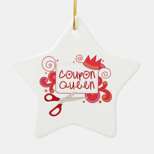 Coupon Queen Keramisch Ornament