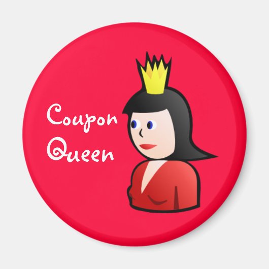 Coupon Queen Magnet Magneet (Voorkant)