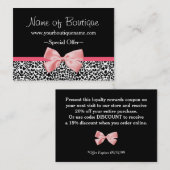 Coupon rabais Empreinte de léopard à la mode Pink (Devant / Derrière)