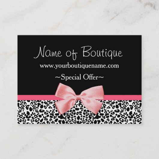Coupon rabais Empreinte de léopard à la mode Pink (Devant)