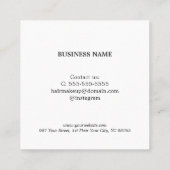 Coupon rouge blanc noir simple et élégant (Dos)