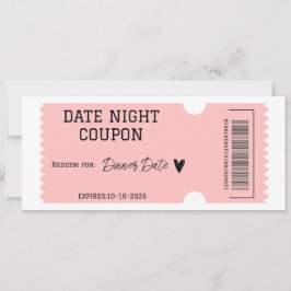 Coupon voor een date-avond