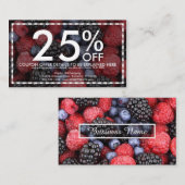 coupon voor gemengde bessen (Voorkant / Achterkant)