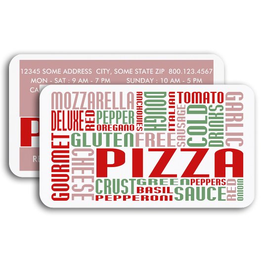 Coupon voor pizza (chitchat)