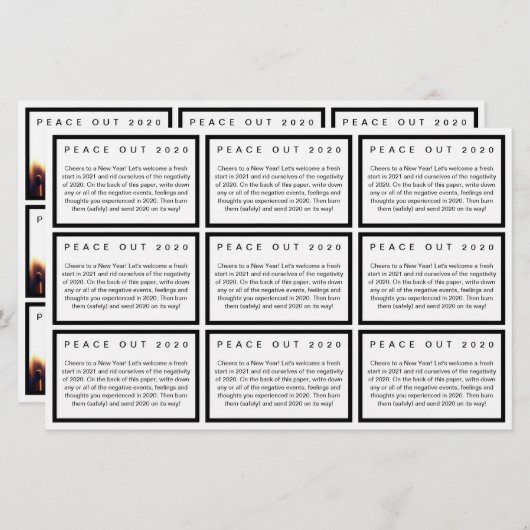 Coupons de nettoyage de carte de fermeture de nouv (Devant / Derrière)