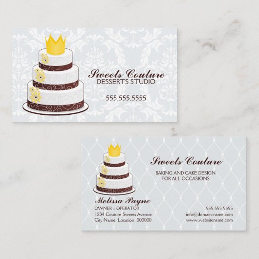 Coupure bakkerij op maat visitekaartje (Voorkant / Achterkant)