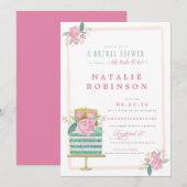 Coupure Bridal Shower - blauwgroen Kaart (Voorkant / Achterkant)