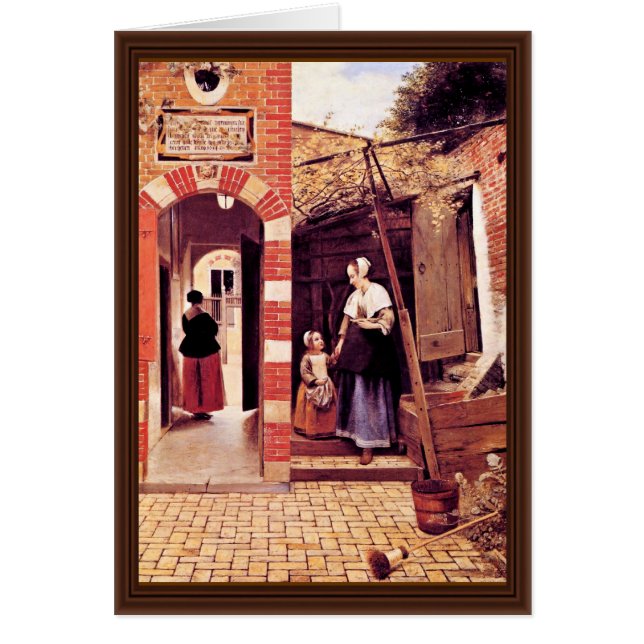 Cour d'une Chambre à Delft par gnôle Pieter De ( (Devant)