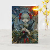 "Cour d'Unseelie :  Carte de voeux de guerre" (Fleur jaune)