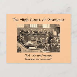 Cour Suprême de grammaire - cartes postales