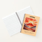 Courage Affirmation Carnet spiral (Intérieur)