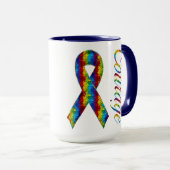 Courage Autisme Ringer Mug (Devant droit)
