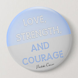 Courage Badge Prostate Cancer (Bleek blauw) Ronde Button 4,0 Cm