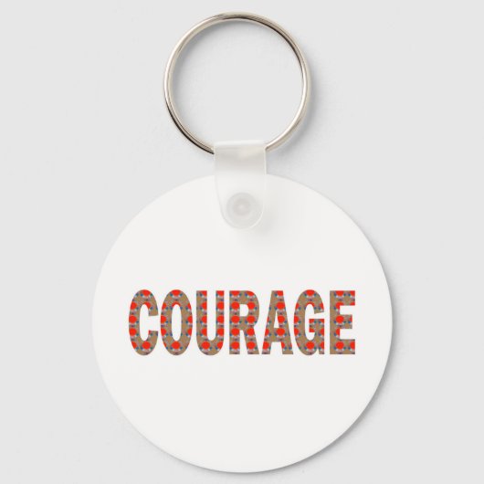 COURAGE: Brave Kind Leader Champion LOWPRICES GIFT Sleutelhanger (Voorkant)