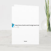 Courage Caring Cancer Kaart met Dragonfly (Achterkant)