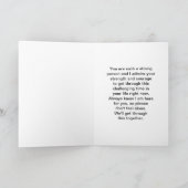 Courage Caring Cancer Kaart met Dragonfly (Binnen)