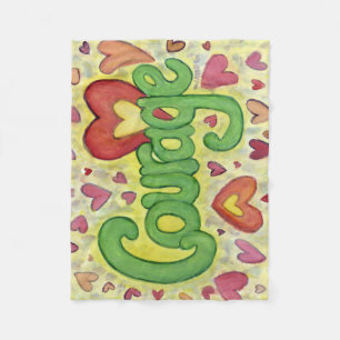 Courage Coeur Word Art Cosy Couvertures en molleto