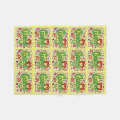 Courage Coeur Word Art Soft Fleece couvertures (Devant (Horizontal))