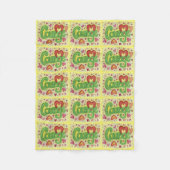 Courage Coeur Word Art Soft Fleece couvertures (Devant)