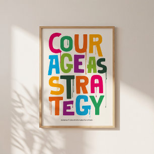 Courage comme stratégie - Impression typographique