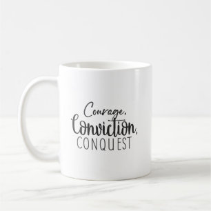 Courage Conquest - Gym Hustle Succes Motivatie Koffiemok