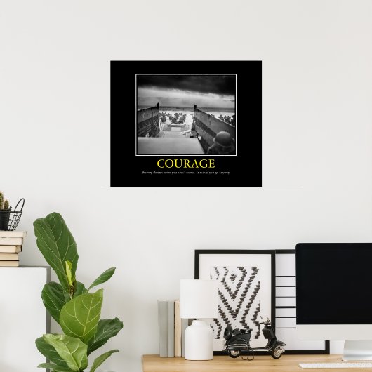 Courage — D Day Print (Thuiskantoor)