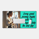 Courage de Commencer – Tapis de Bureau Inspirant p (Clavier et souris)
