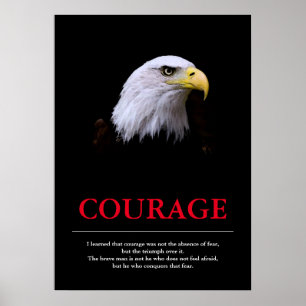 Courage Eagle Motivatie Inspirerend Poster
