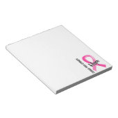 Courage Faith Hope 5 Breast Cancer Notitieblok (Schuin)