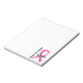 Courage Faith Hope 5 Breast Cancer Notitieblok (Gedraaid)