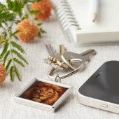 Courage & Faith Lion keychain (Zijkant)