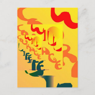 Courage Graffiti Briefkaart