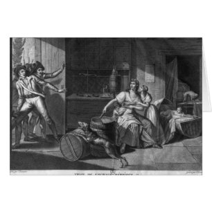 Courage héroïque d'une femme faisant face à des