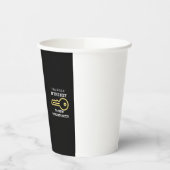 Courage is the key to new opportunity papieren bekers (Links)