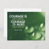 Courage is wat het kost briefkaart (Voorkant / Achterkant)