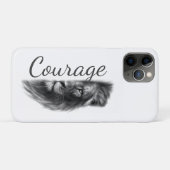 Courage Lion Artistic Minimal- Case-Mate iPhone Case (Achterkant (horizontaal))