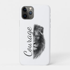 Courage Lion Artistic Minimal- iPhone 11 Pro Hoesje