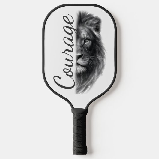 Courage Lion Artistic Minimal- Pickleball Paddle (Voorkant)