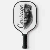 Courage Lion Artistic Minimal- Pickleball Paddle (Achterkant)
