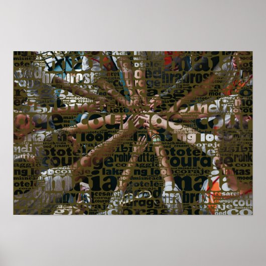 Courage Maia Moed Corejo Coraggio & Custom Photo Poster (Voorkant)